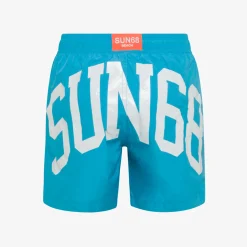 Outlet Boxer mare in nylon blue fluo Costumi Bimbo