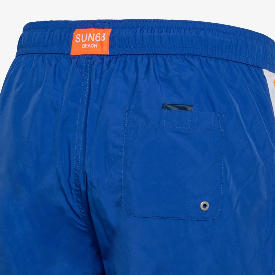 Online Boxer mare in nylon blu royal Uomo Costumi Uomo