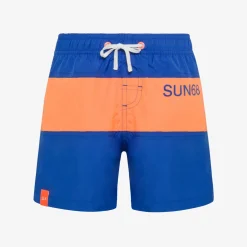 Outlet Boxer mare in nylon blu royal Costumi Bimbo