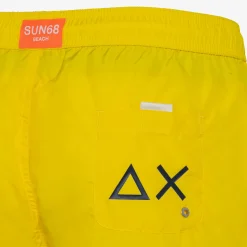 Online Boxer mare in nylon giallo Uomo Costumi Uomo