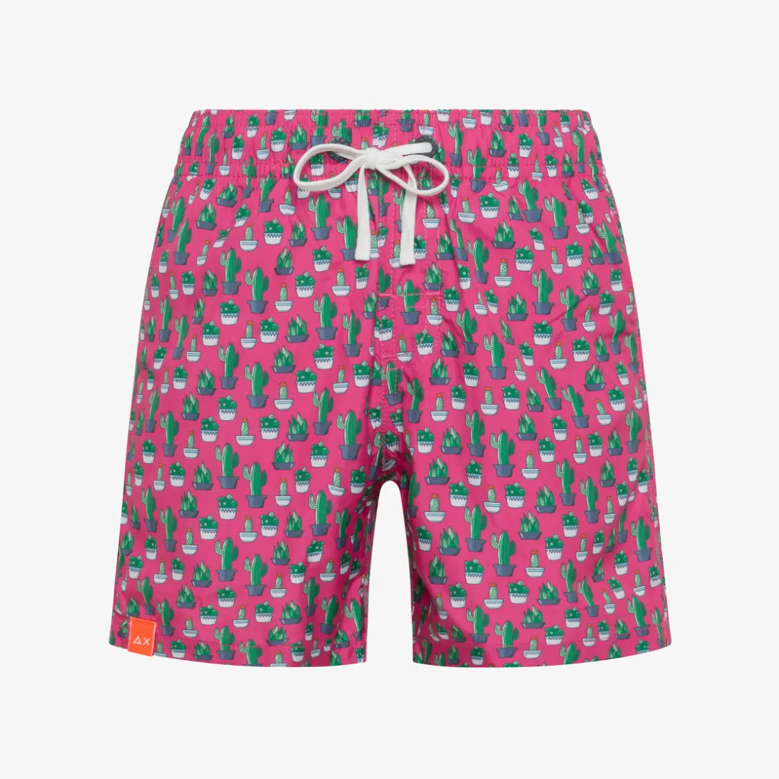 Fashion Boxer mare in nylon stampato fucsia Costumi Bimbo