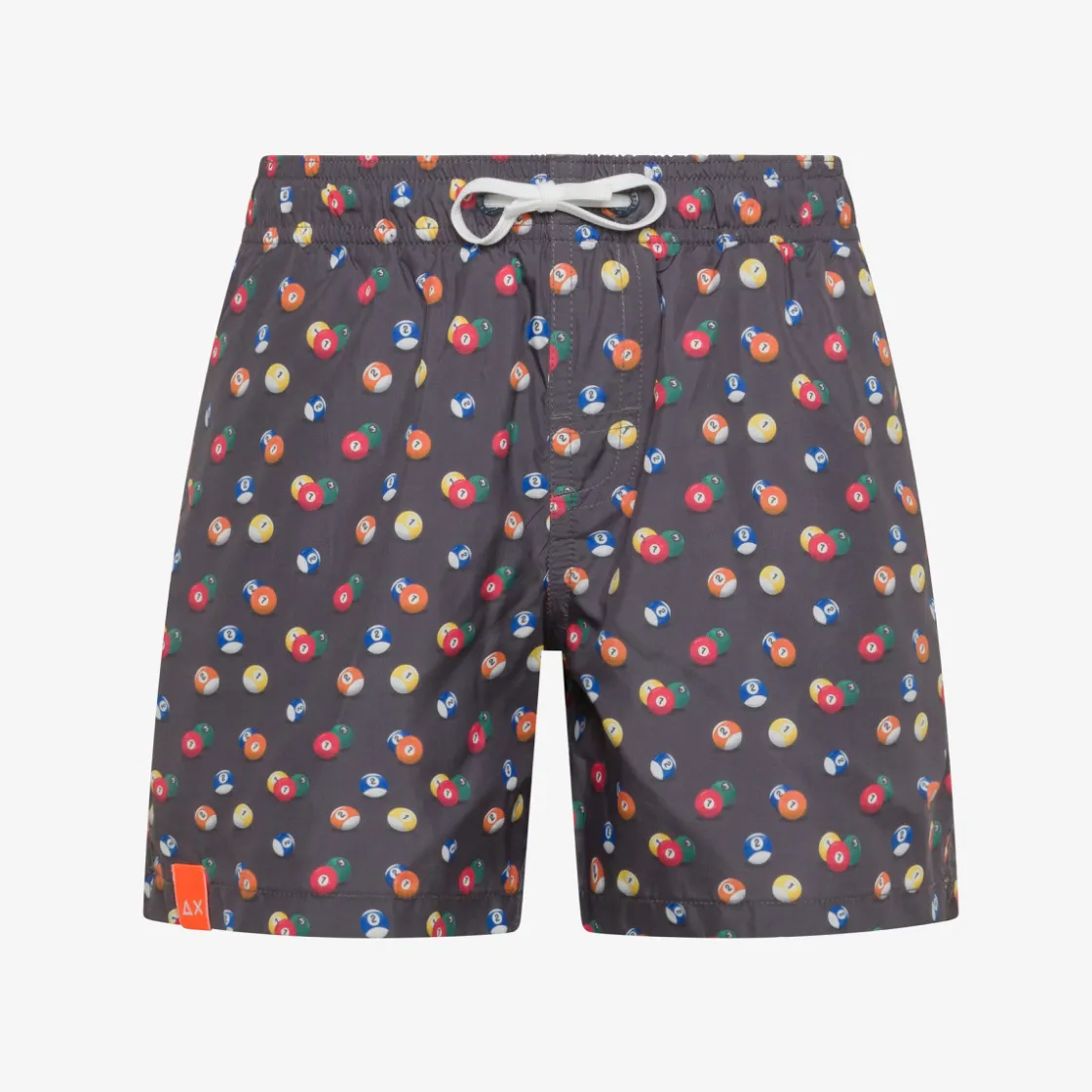 Sale Boxer mare in nylon stampato nero e rosso Costumi Bimbo