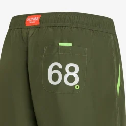 Fashion Boxer mare in nylon verde militare Uomo Costumi Uomo