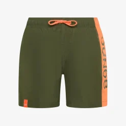 Hot Boxer mare in nylon verde militare Costumi Bimbo