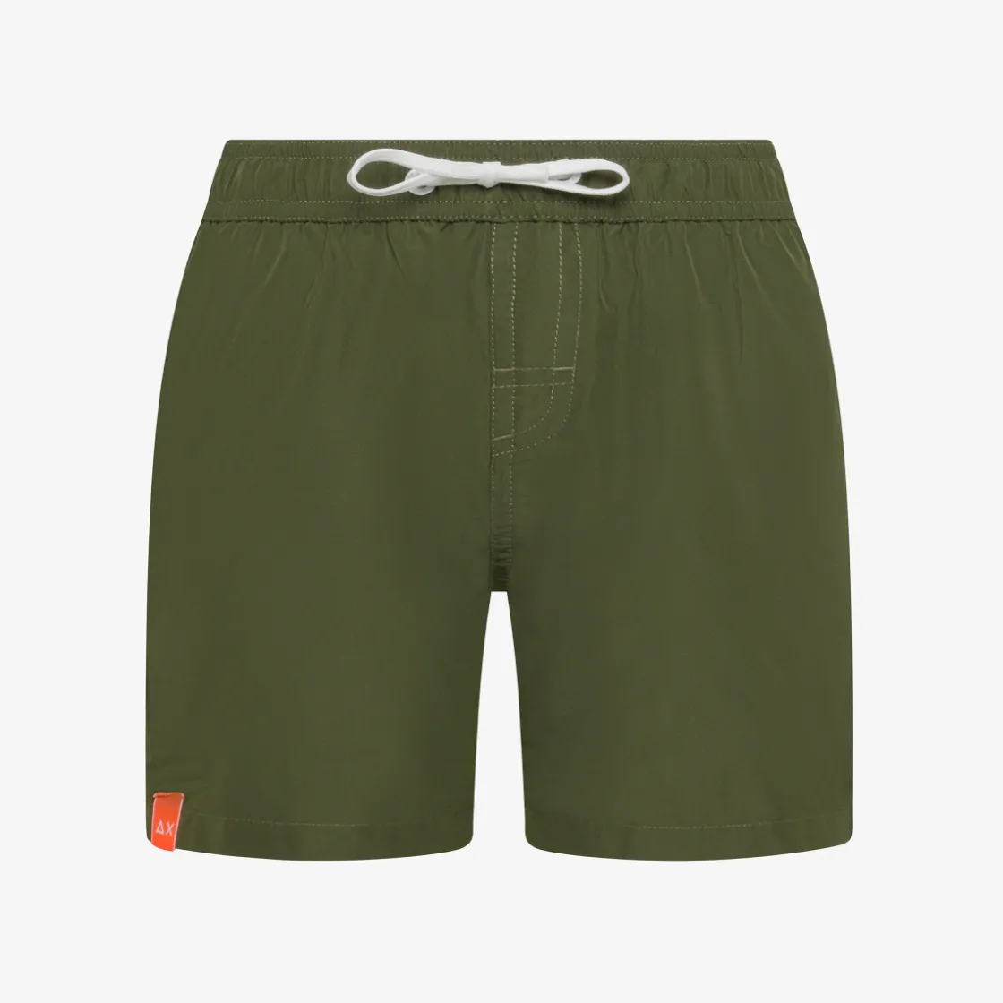Clearance Boxer mare in nylon verde militare e giallo fluo Costumi Bimbo