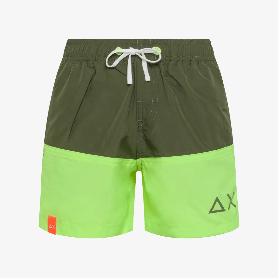 Outlet Boxer mare in nylon verde militare Costumi Bimbo