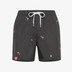 Sale Boxer mare nero check con ricami Uomo Costumi Uomo