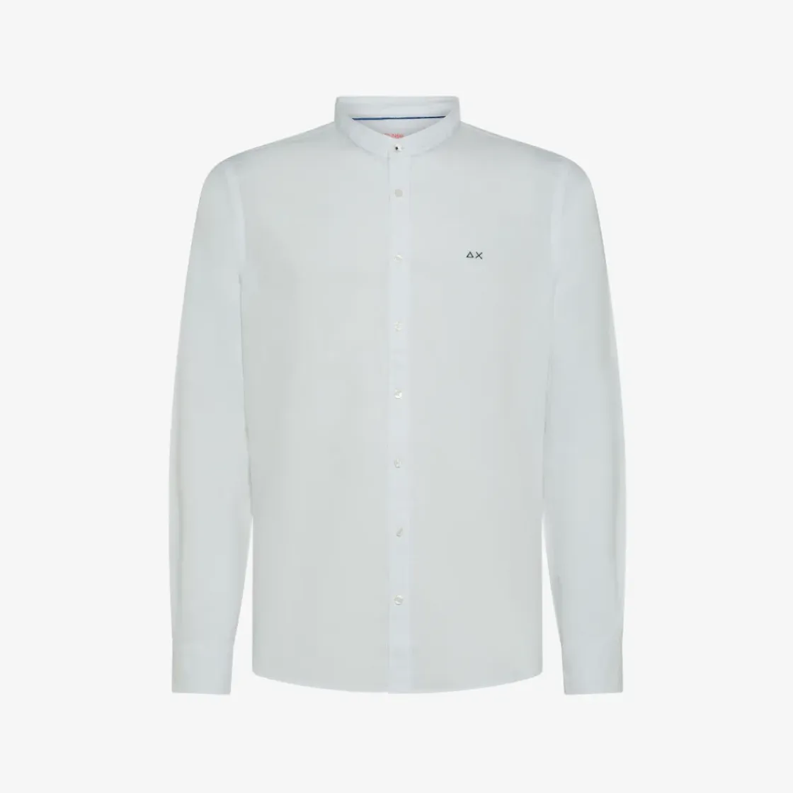 Sale Camicia alla coreana in lino e cotone rosa scuro Uomo Camicie