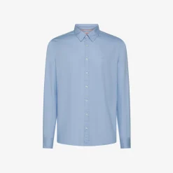 Outlet Camicia in cotone Oxford azzurro Uomo Camicie