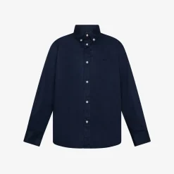 Online Camicia in cotone Oxford blu navy Bambino Camicie