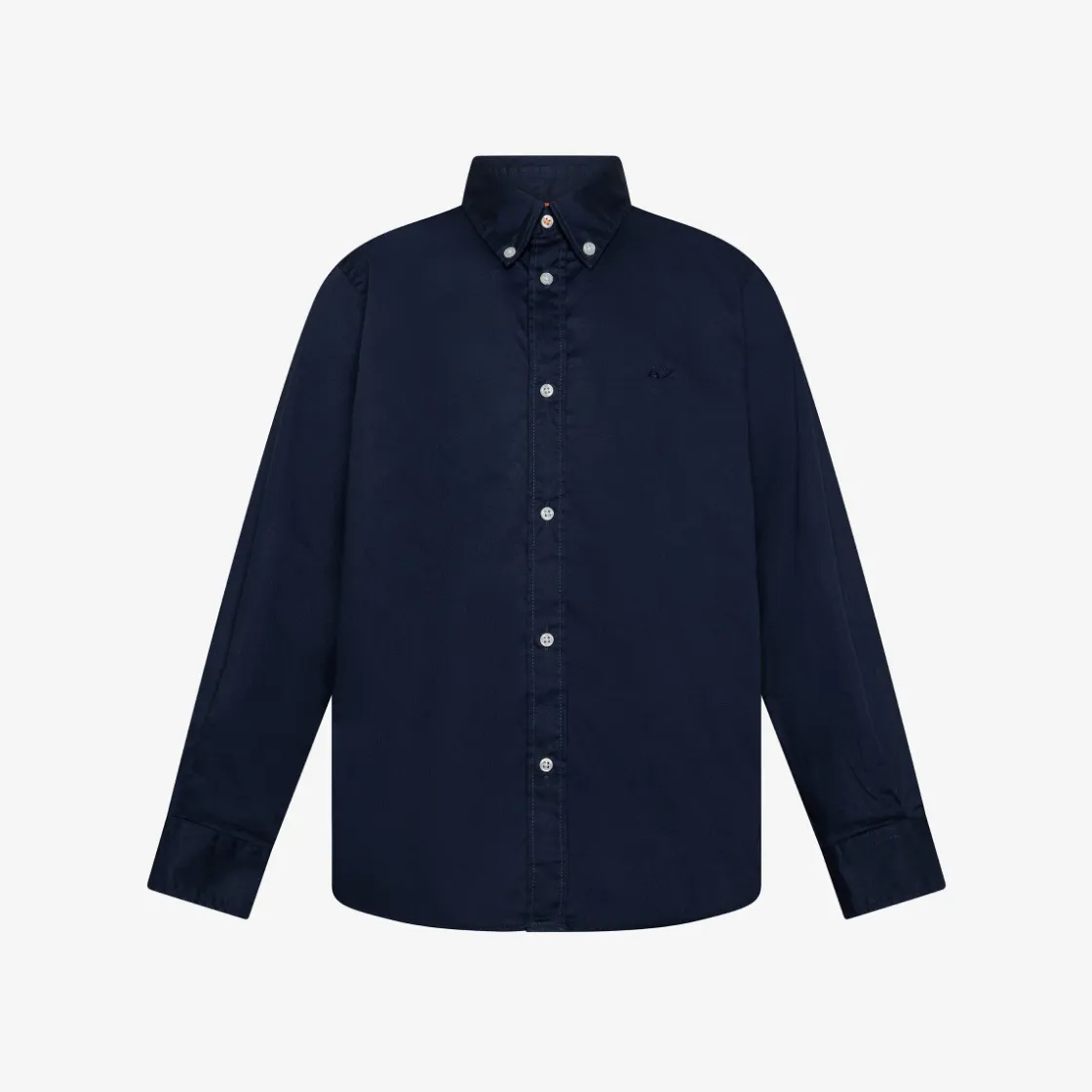 Online Camicia in cotone Oxford blu navy Bambino Camicie
