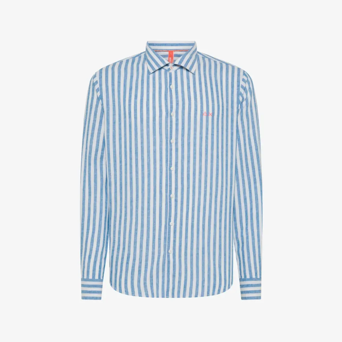 Hot Camicia in lino a righe blu e bianche Uomo Camicie|Beachwear Uomo