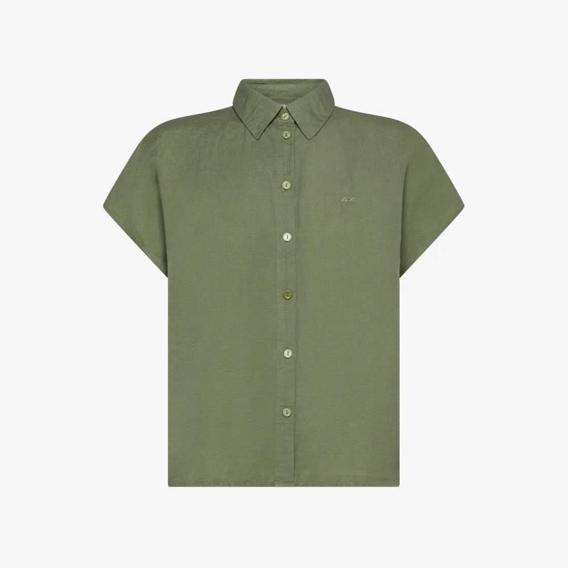 Hot Camicia in lino verde salvia Donna Camicie
