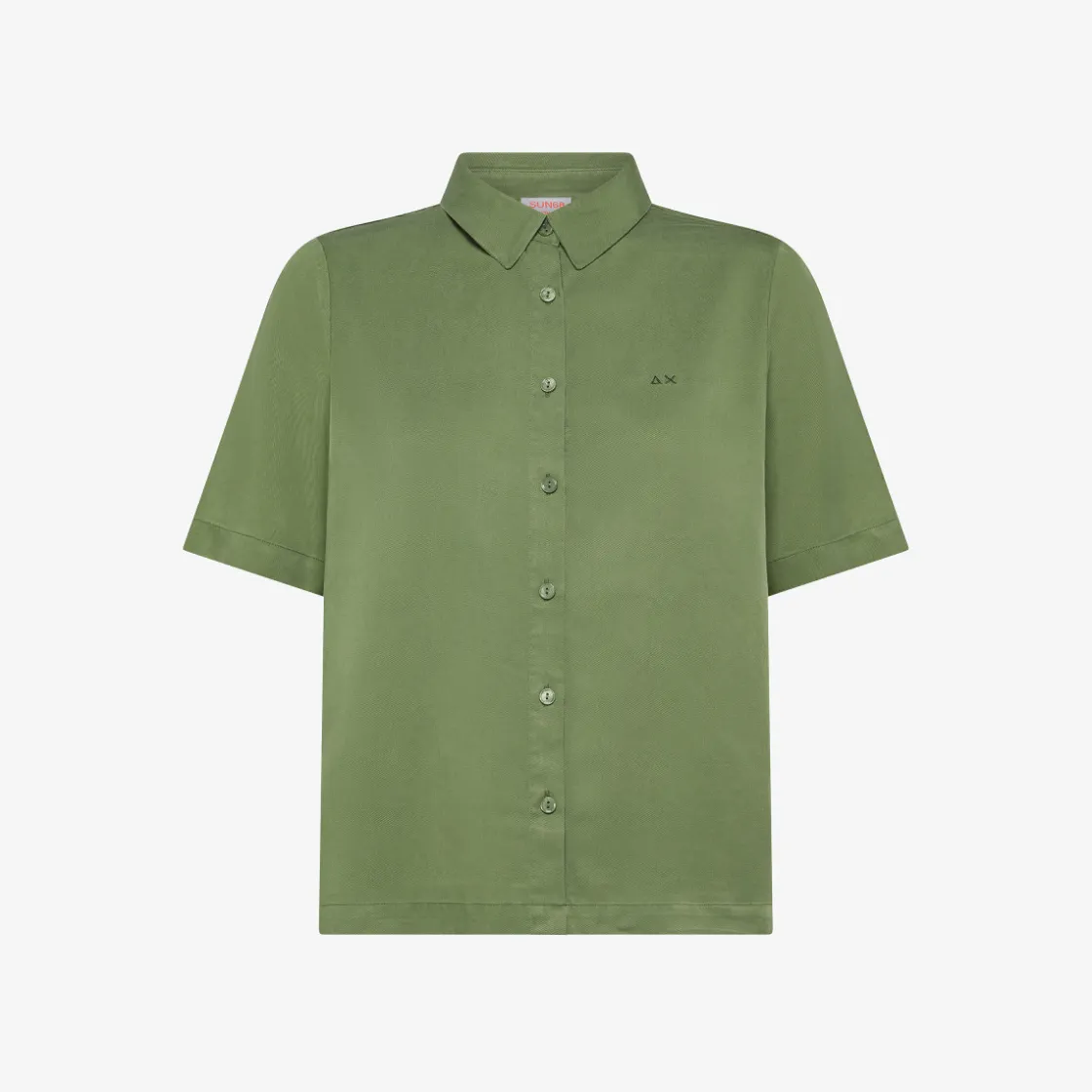 Sale Camicia in tessuto fluido verde salvia Donna Camicie