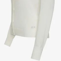 Best Cardigan in cotone bianco panna Donna Maglie
