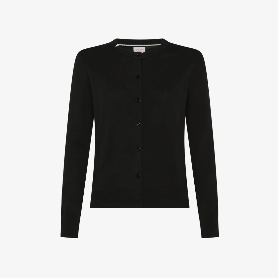 Outlet Cardigan in cotone nero Donna Maglie