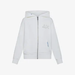 Discount Felpa hoodie bianca panna in cotone vintage Bambino Felpe