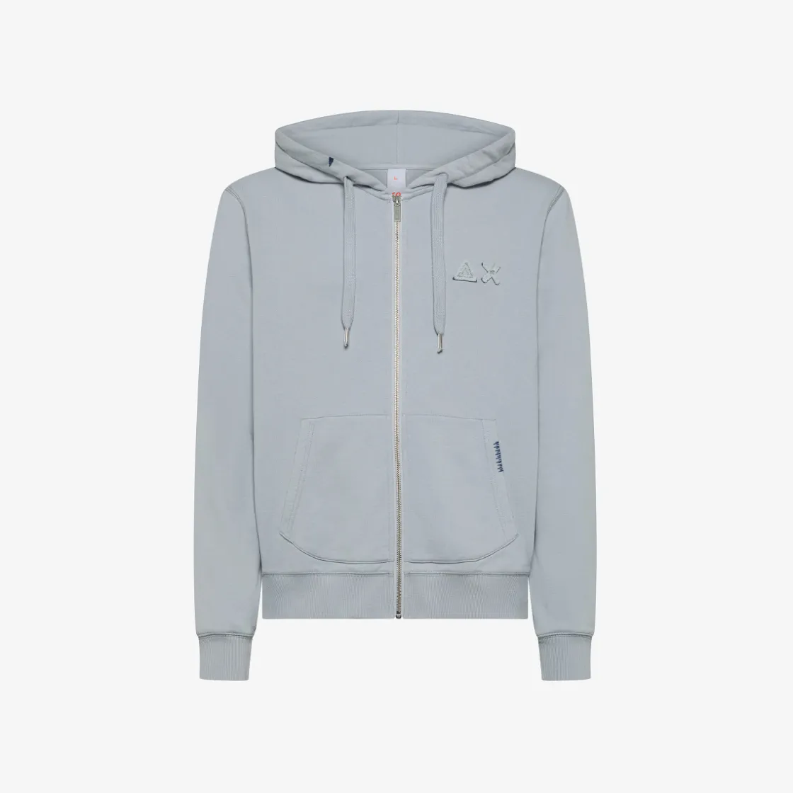 Fashion Felpa hoodie grigia chiara in cotone vintage Uomo Felpe
