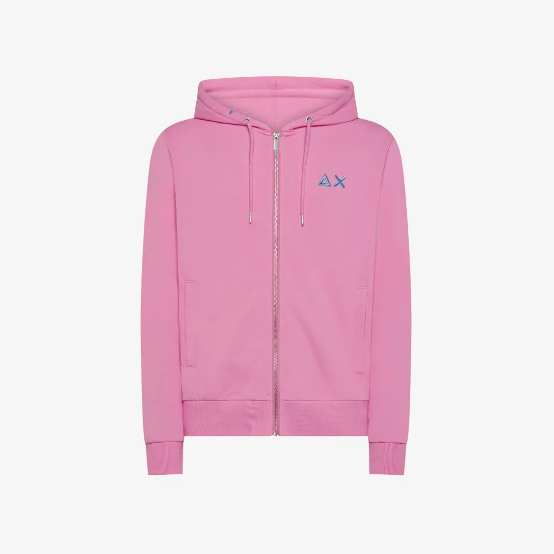 New Felpa hoodie in cotone geranio Uomo Felpe