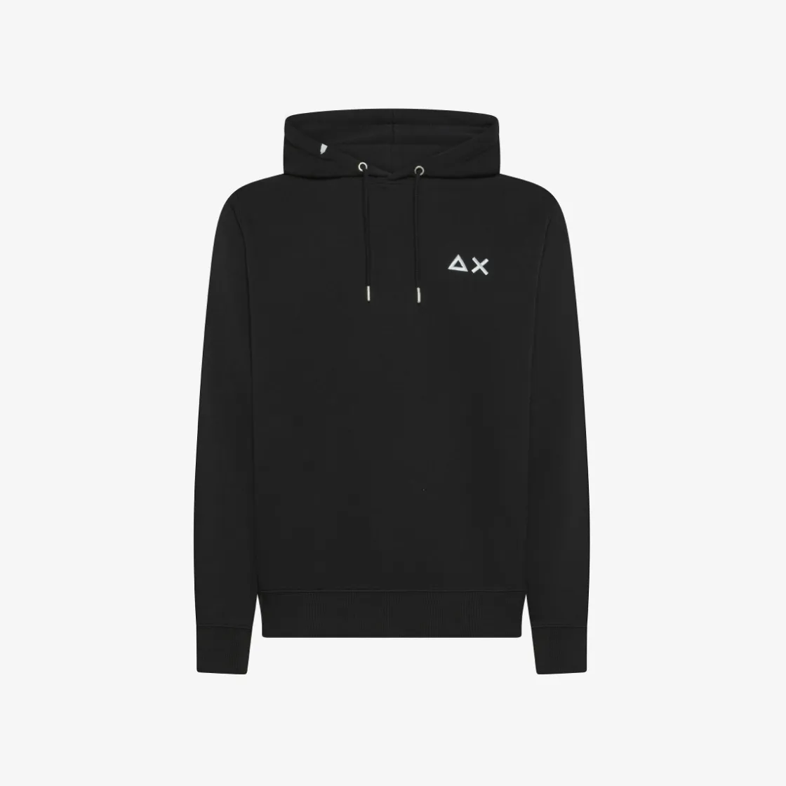 Hot Felpa hoodie nera con logo ricamato Uomo Felpe