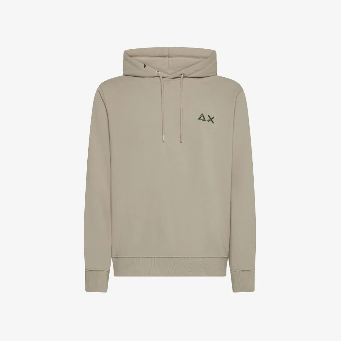 Online Felpa hoodie stone con logo ricamato Uomo Felpe