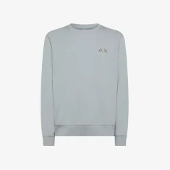 Outlet Felpa in cotone grigio chiaro Uomo Felpe