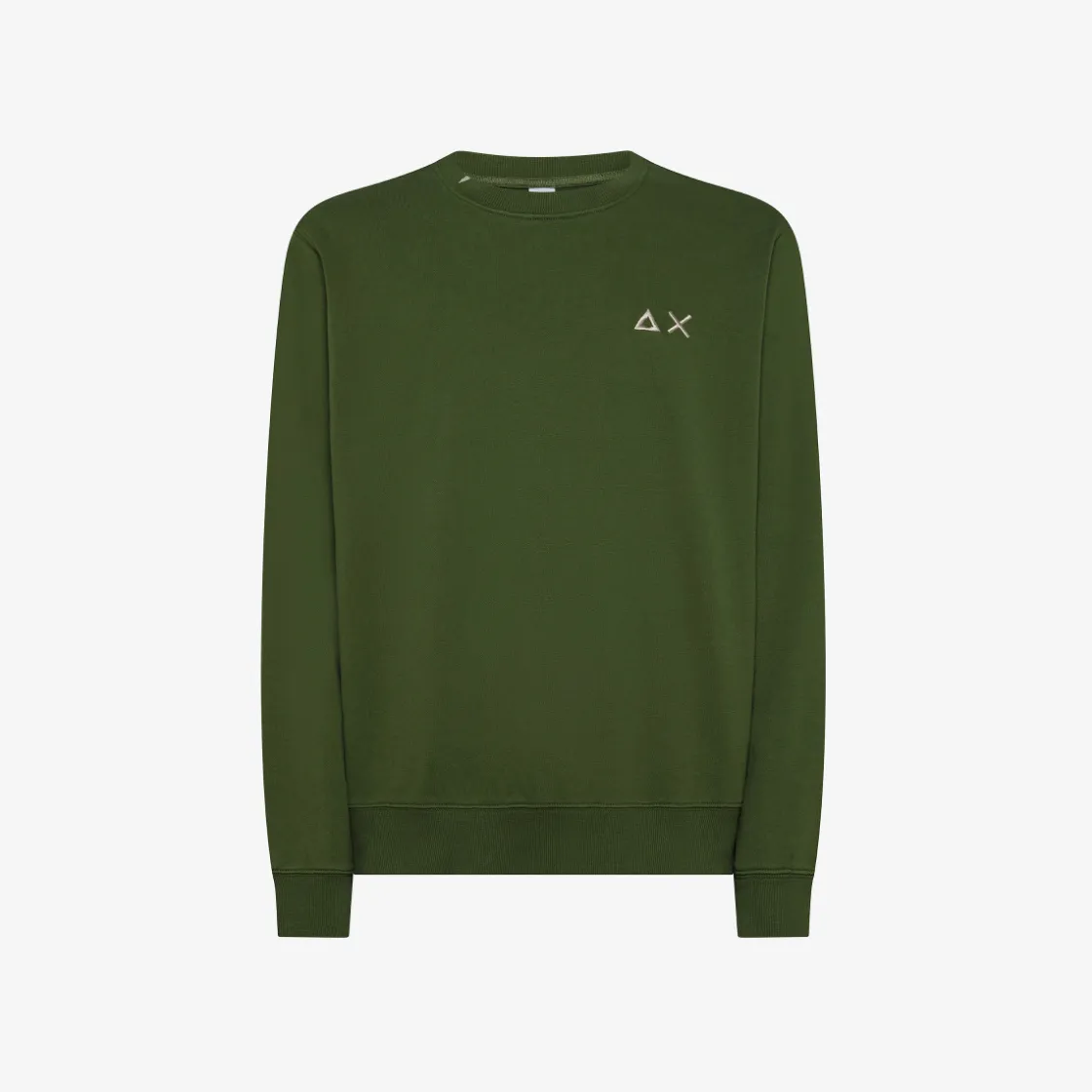 Online Felpa in cotone verde scuro Uomo Felpe