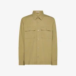 Best Giacca overshirt in cotone beige Uomo Giacche|Camicie