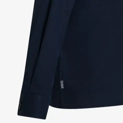Fashion Giacca overshirt in cotone blu navy Bambino Camicie