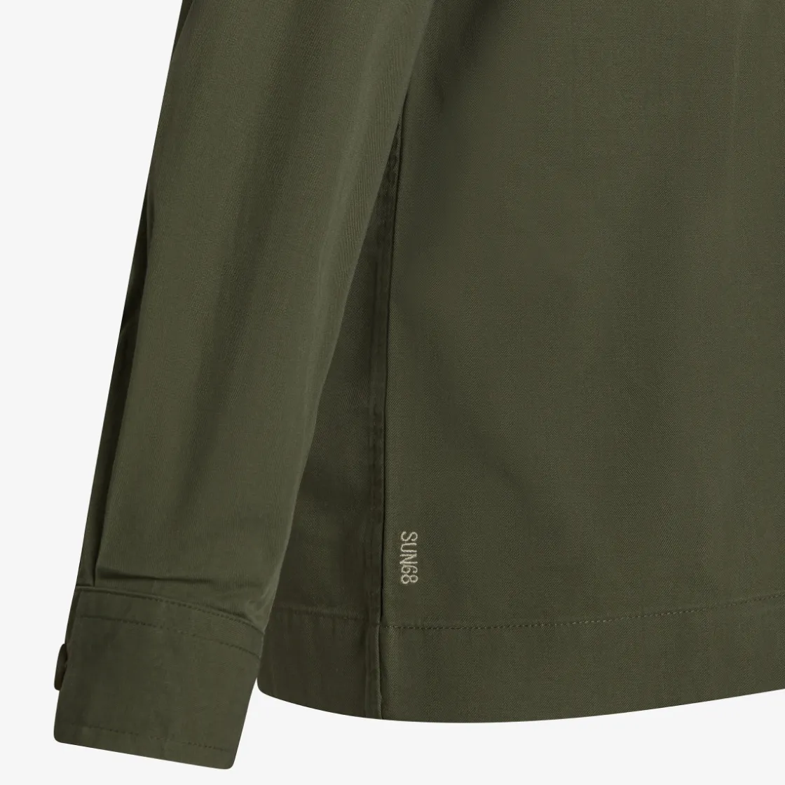 Best Giacca overshirt in cotone verde scuro Bambino Camicie