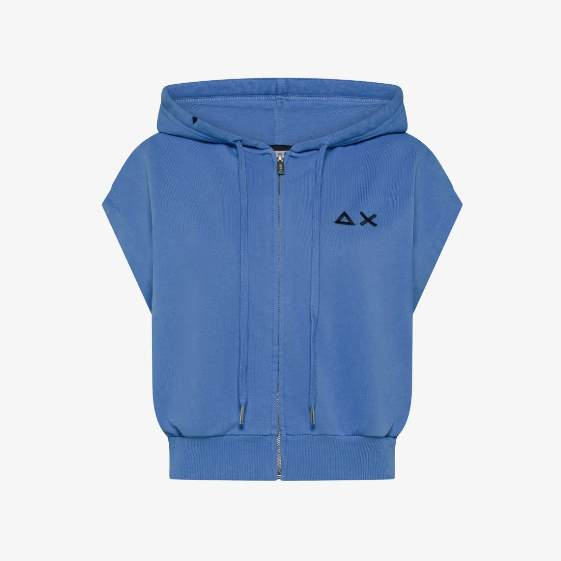 Online Gilet in felpa avio con cappuccio Donna Felpe