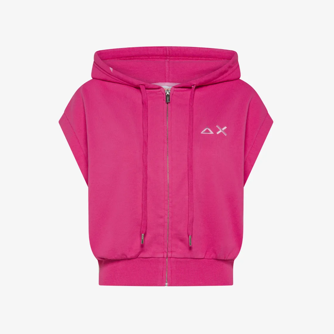 Sale Gilet in felpa fucsia con cappuccio Donna Felpe