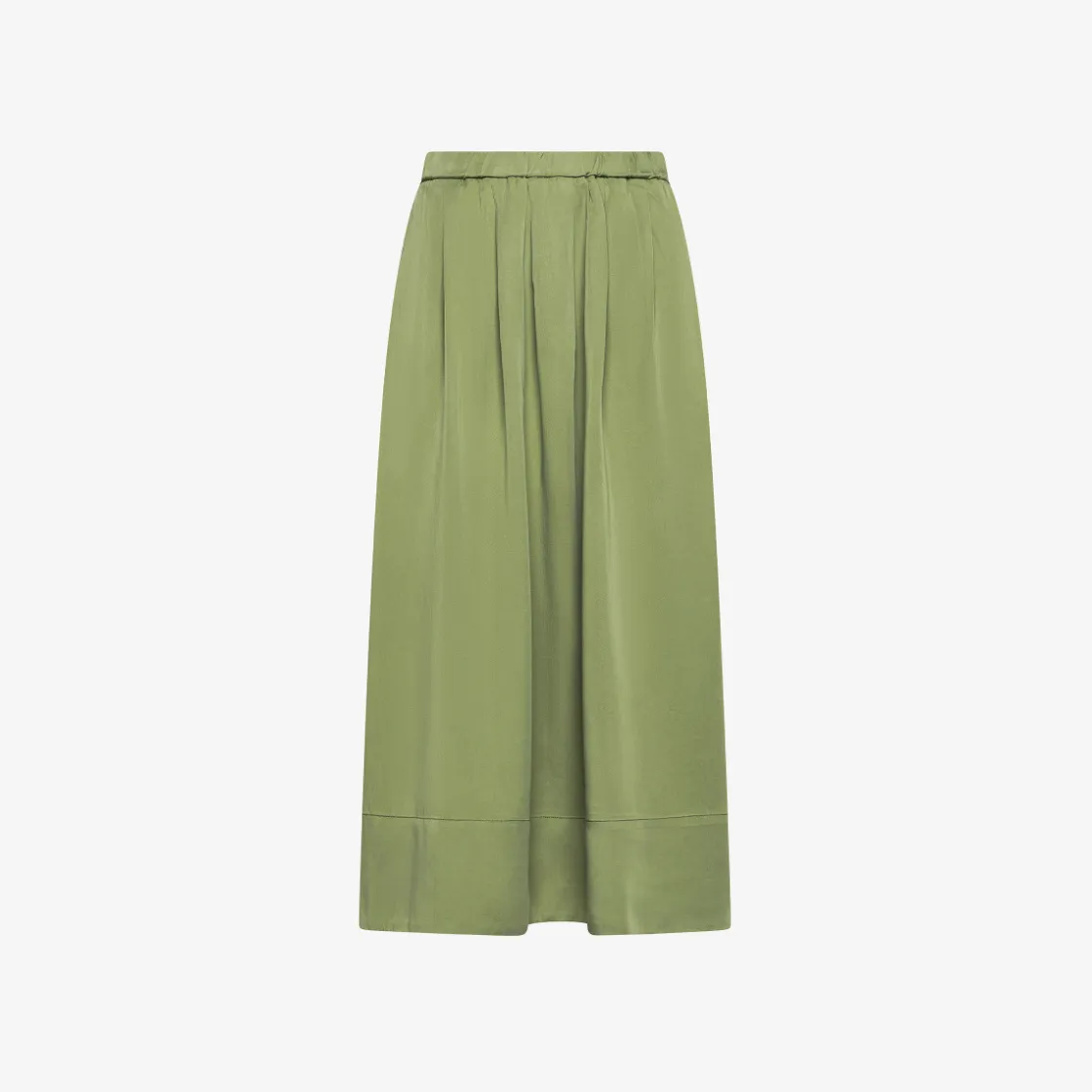 Best Gonna in tessuto fluido verde salvia Donna Gonne|Pantaloni