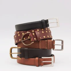 Sale LEATHER BELT TESTA DI MORO Uomo Cinture
