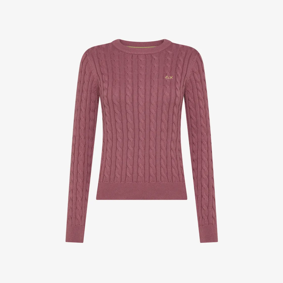 Best Maglia in cotone a trecce rosa scuro Donna Maglie