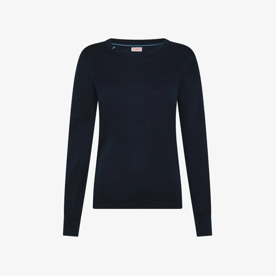 Online Maglia in cotone blu navy Donna Maglie