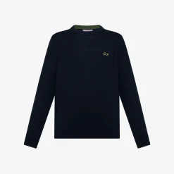 Sale Maglia in cotone blu navy Bambino Maglie
