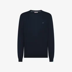 Best Maglia in cotone blu navy Uomo Maglie