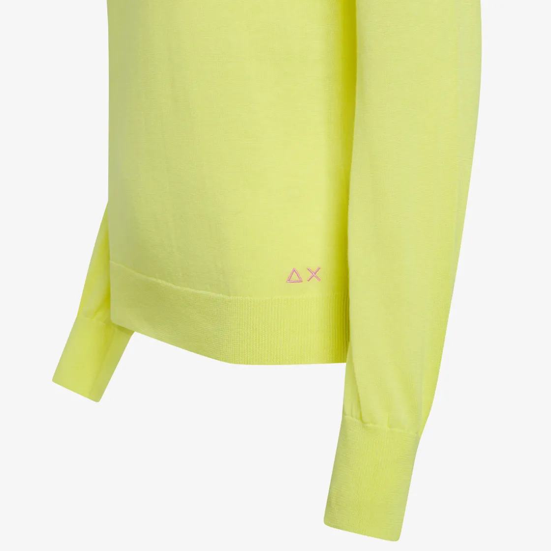 Sale Maglia in cotone giallo limone Donna Maglie