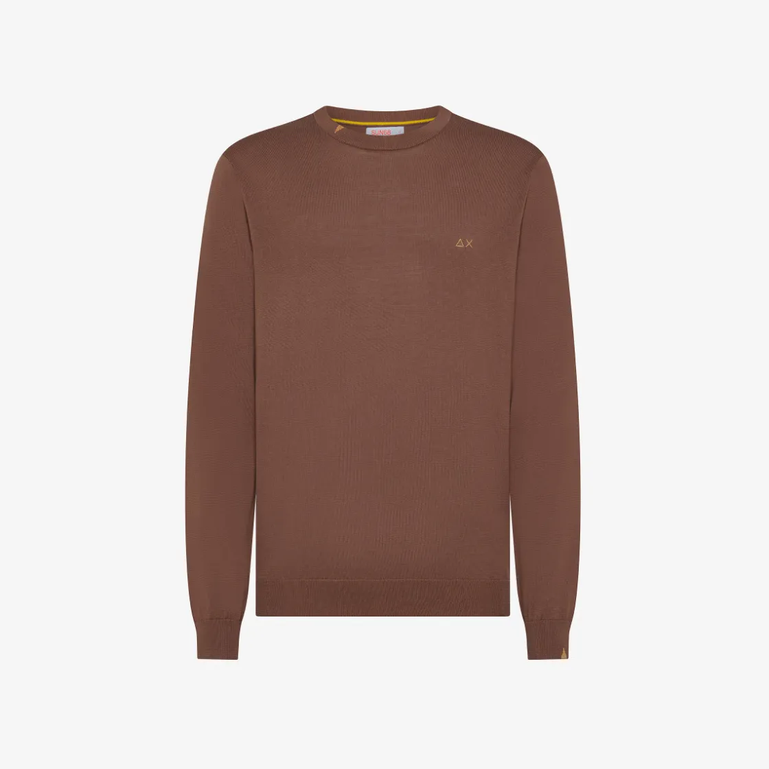 Outlet Maglia in cotone marrone Uomo Maglie