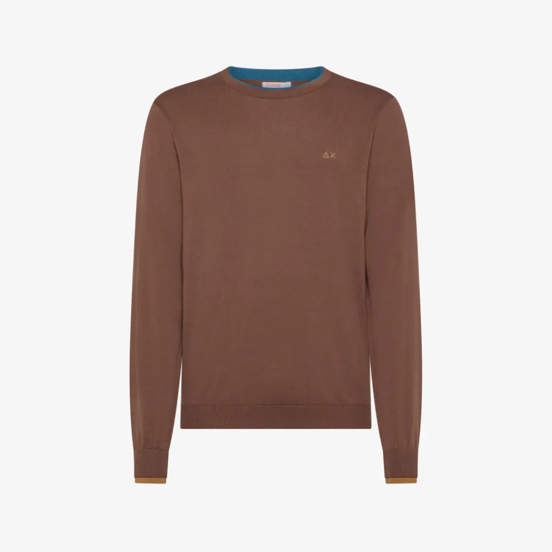 Outlet Maglia in cotone marrone Uomo Maglie