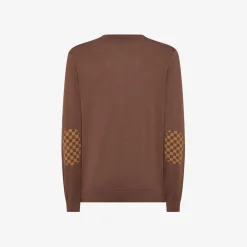 Outlet Maglia in cotone marrone Uomo Maglie