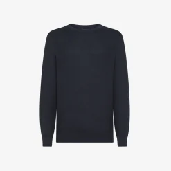 Hot Maglia in piquet di cotone blu navy Uomo Maglie