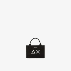 Online Mini bag in cotone nero Donna Borse|Accessori Donna