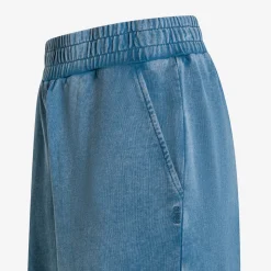 Clearance Pantaloni cargo in felpa avio scuro con trattamento marble Donna Pantaloni|Felpe