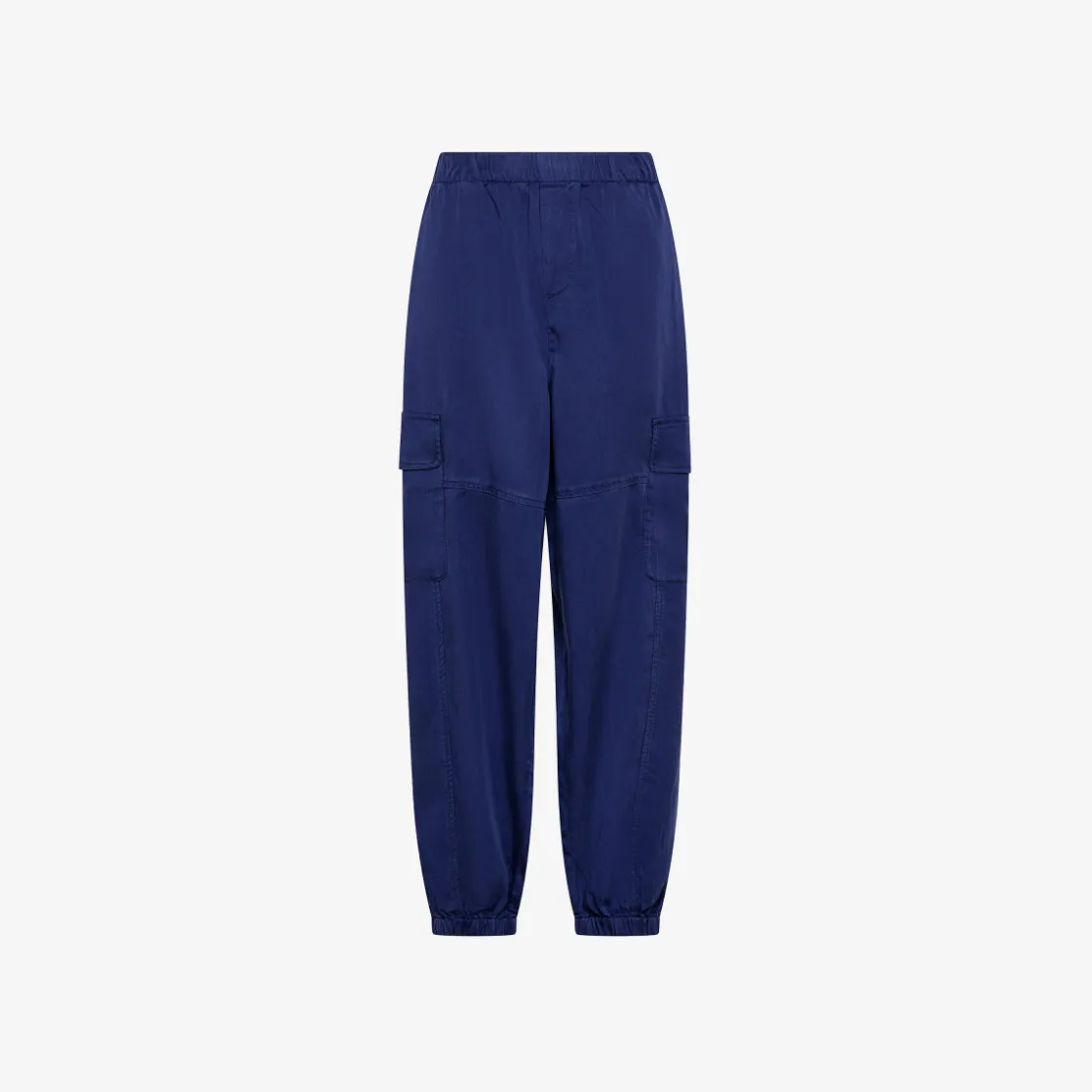 Hot Pantaloni cargo in tessuto fluido blu navy Donna Pantaloni