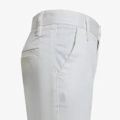 Outlet Pantaloni chino in cotone bianco panna Bambino Pantaloni