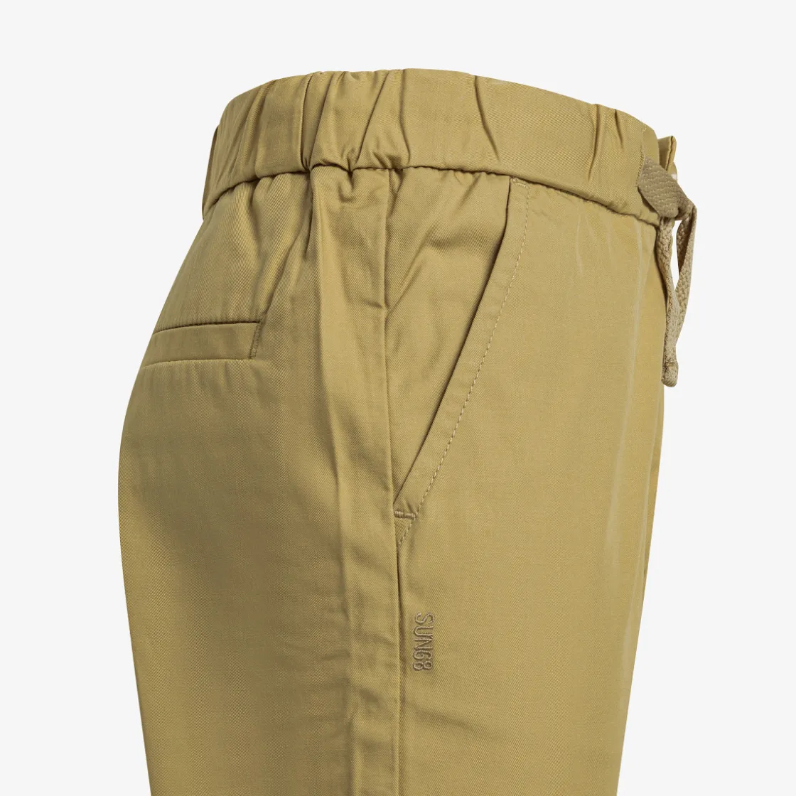 Discount Pantaloni in cotone beige Bambino Pantaloni