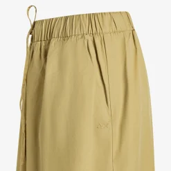 Discount Pantaloni in cotone beige con coulisse Donna Pantaloni