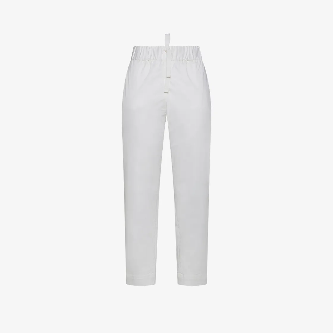 Clearance Pantaloni in cotone bianco panna Donna Pantaloni